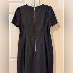 Calvin Klein Black Dress with Gold Zipper